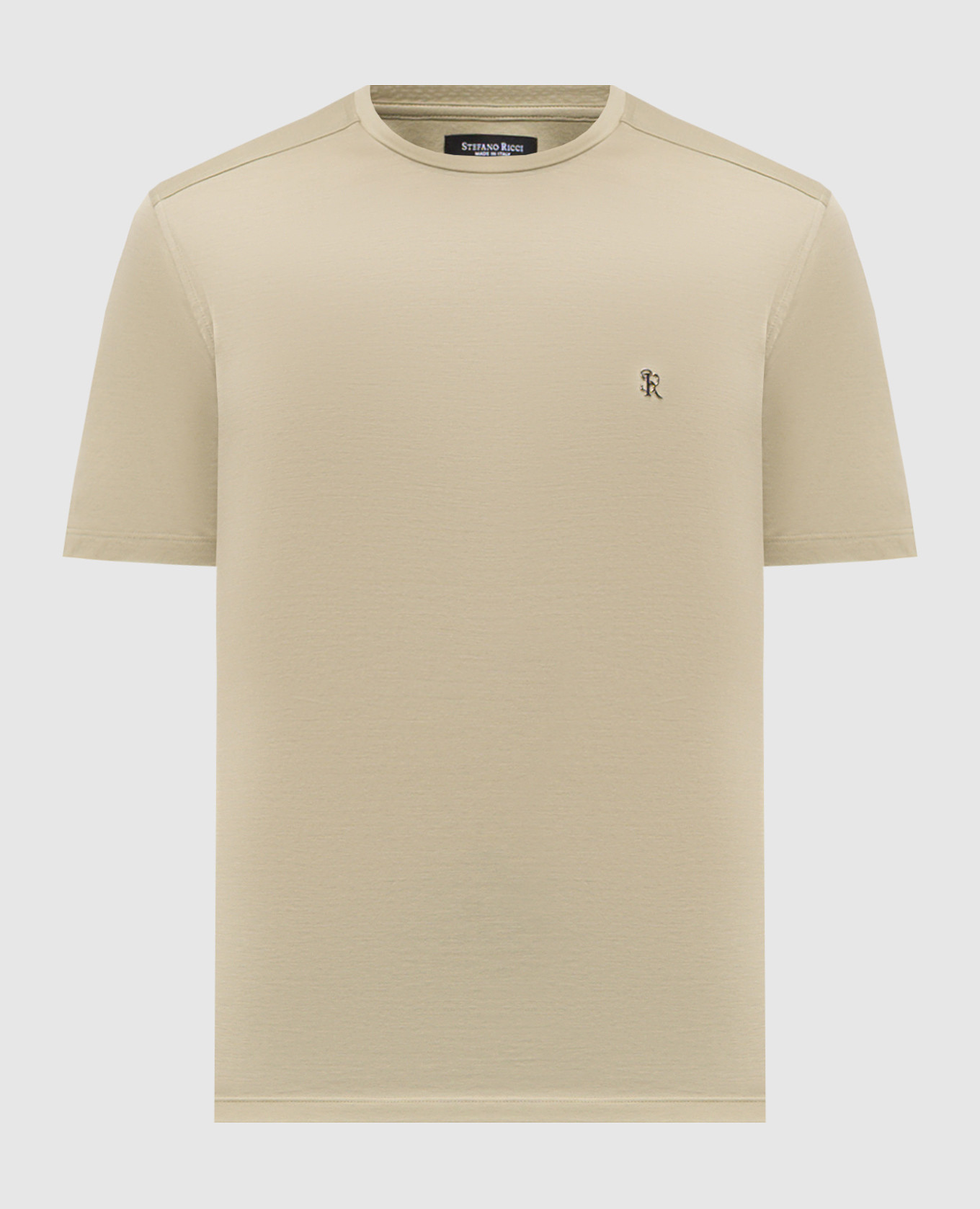 Футболка зеленая с монограммой логотипа