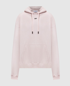 Off-White Рожеве худі з емблемою Paint Arrow 44MBB085S26F00J