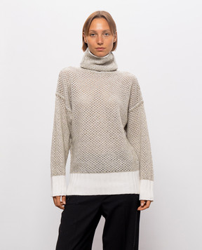 Twinset Свитер цвета айвори с люрексом 262TF3010