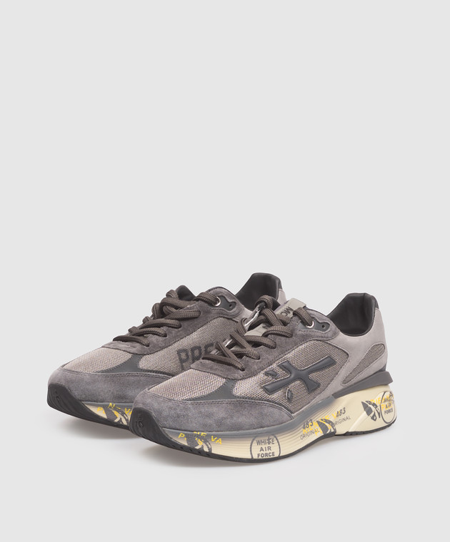 Premiata Серые комбинированные кроссовки Moerun MOERUN8540 изображение 2