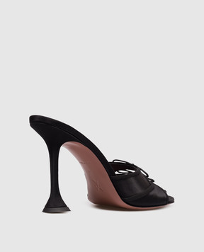 Amina Muaddi Черные мюли Eleonora 16S365898ELE