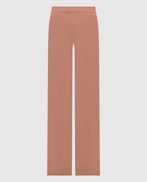 Twinset Розовые брюки с фактурным логотипом 262TP268G