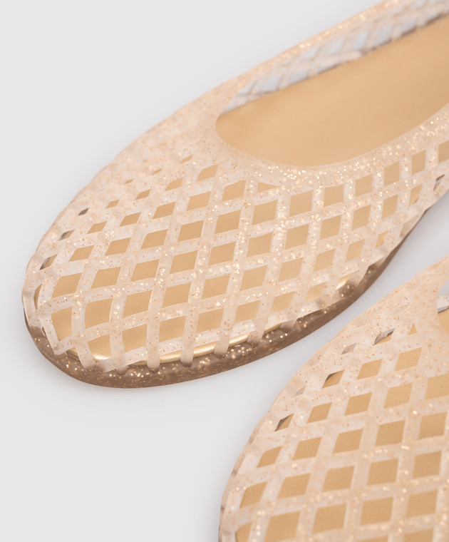 Colors of California Бежевые балетки Jelly с глитером HCCARMEL01 изображение 5