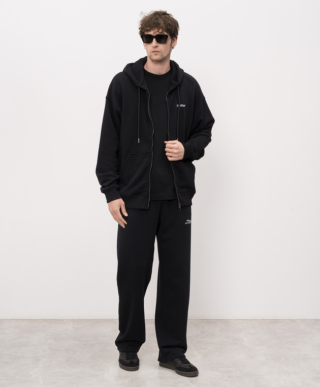 Off-White Черная футболка Type Arrow 44MAA120S26J00K изображение 2