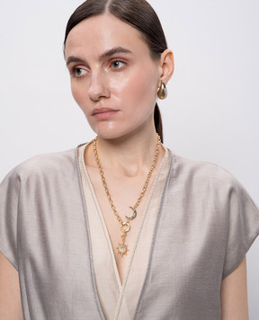 Oceanus Золотая цепочка Soluna Cosmic с подвесками SOLUNACOSMIC