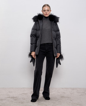 Allude Сірий гольф з кашеміру 25579101
