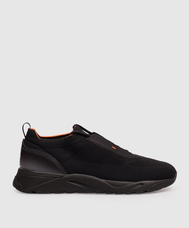 Santoni Чорні кросівки MBIO21601NERNHOD