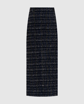 Missoni Синяя юбка миди с пайетками DS25WH12BC005W