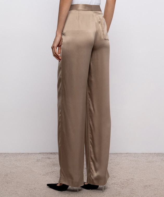 Tom Ford Бежеві штани із шовку PAW704FAX1720 зображення 3