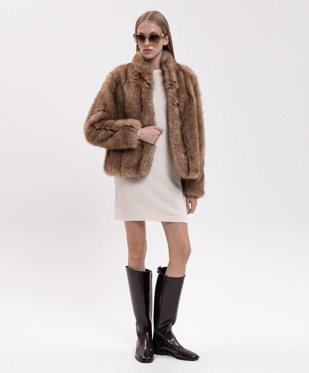 Twinset Коричнева куртка 262AQ2100 зображення 2
