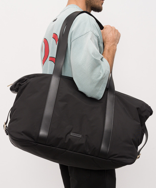 Fear of God Чорна дорожня сумка Belted Duffle FG9709022NYL зображення 2