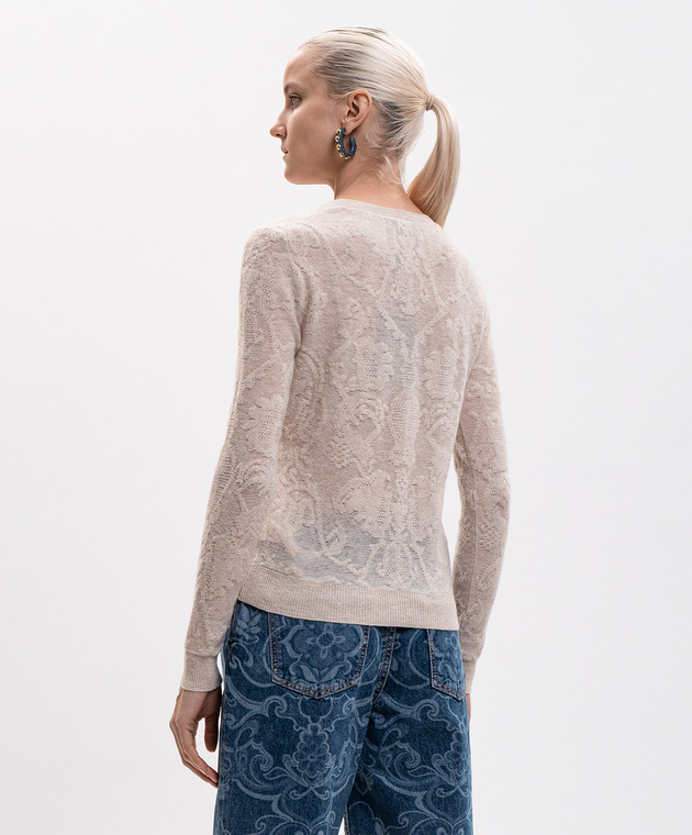 Etro Бежевый свитер из шерсти WRKE0177AQ12O изображение 4