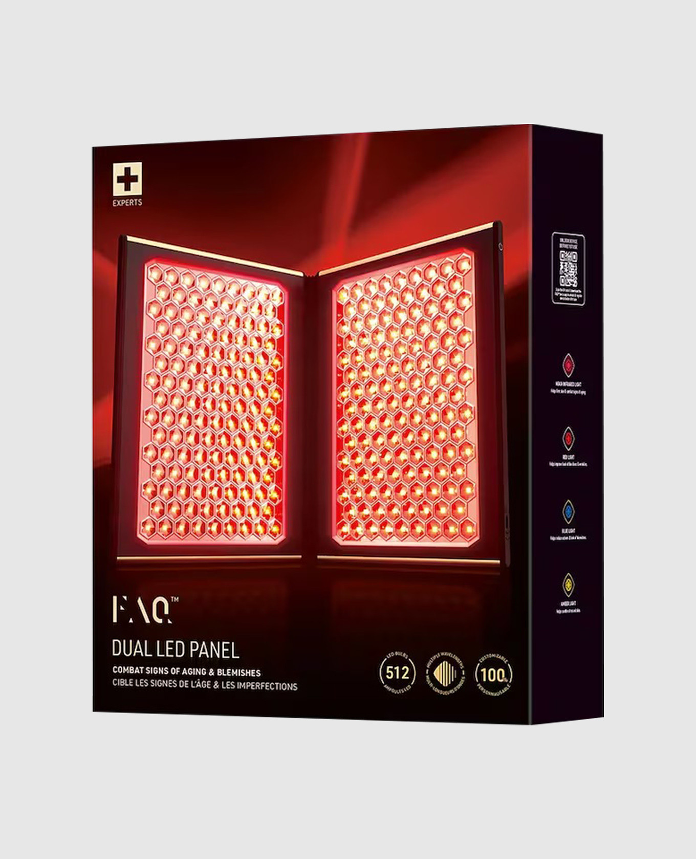 Двойная Led-панель для лица и тела с красным светом