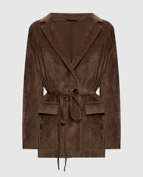 Brunello Cucinelli Коричневый вельветовый жакет MG5477406P