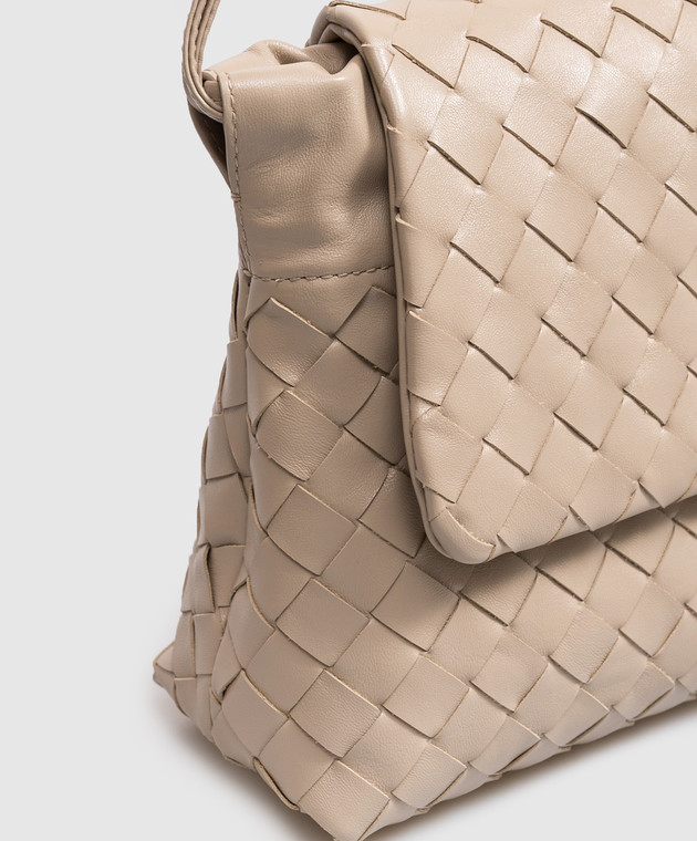 Bottega Veneta Бежевая кожаная сумка Giorno 857657V3IV0 изображение 4