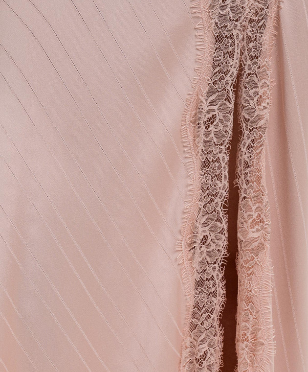 Twinset Розовое платье с кружевом 262TP2120 изображение 4
