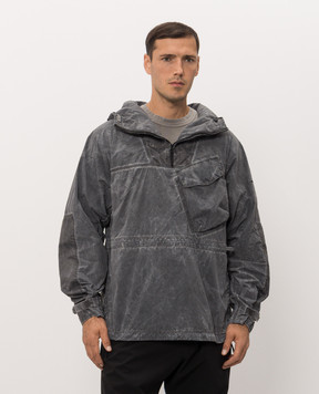 Stone Island Серый анорак с брендовой вышивкой L2S15Q100035S00V1
