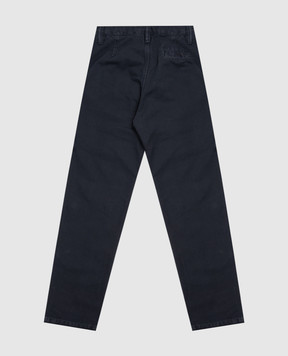 Stone Island Дитячі сині штани з патчем логотипа L2S163100002S010414