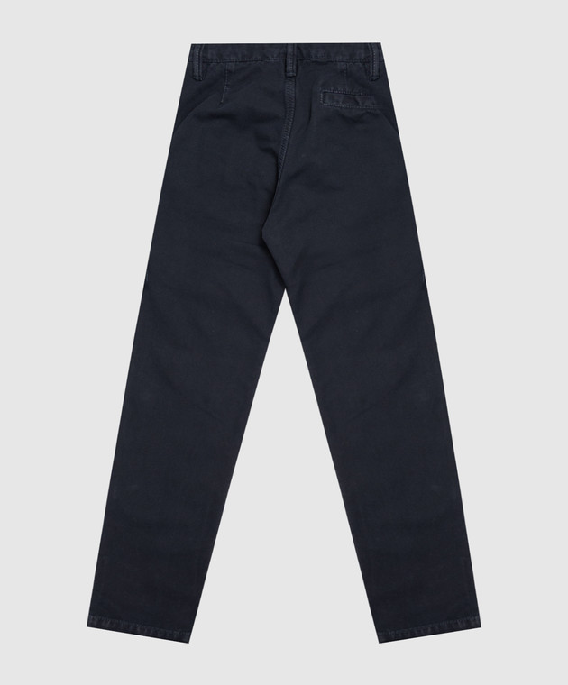 Stone Island Детские синие брюки с патчем логотипа L2S163100002S010468 изображение 2