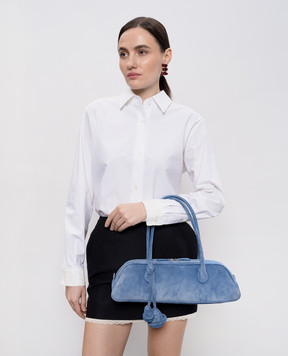 Magda Butrym Блакитна замшева сумка Brigitte BRIGITTETRAPEZES902426