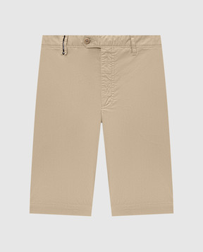 Florentino Бежевые шорты с льном 126501613724