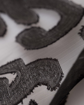 Twinset Черный шарф с узором 261TA4320