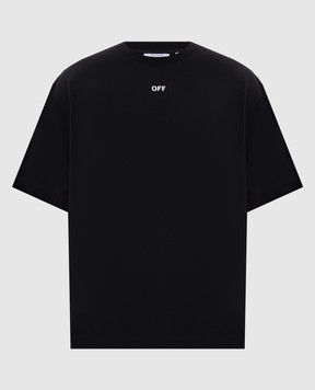 Off-White Чорна футболка з логотипом OFF 44MAA120S26J00Y
