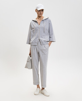 Peserico Сірі штани з патчем A04514J002379