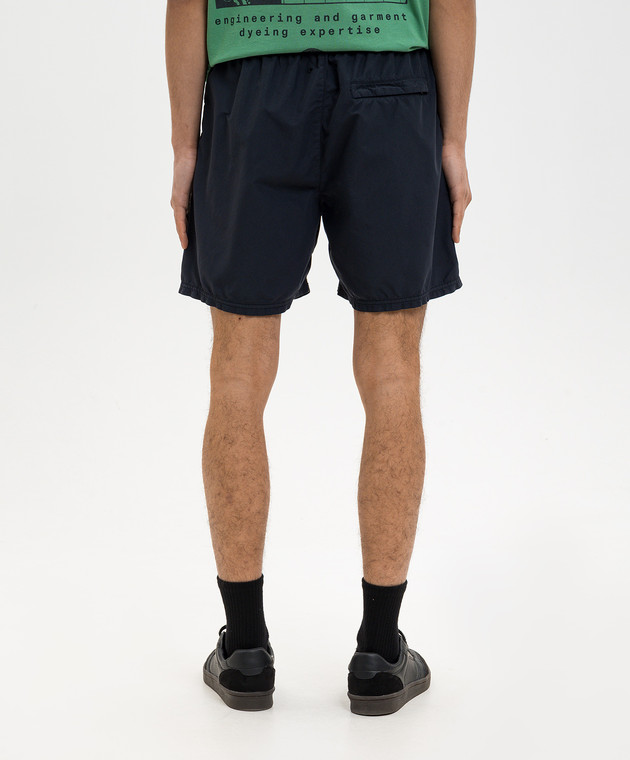 Stone Island Темно-синие шорты для плавания с нашивкой эмблемы L1S15B100B09S0046 изображение 4