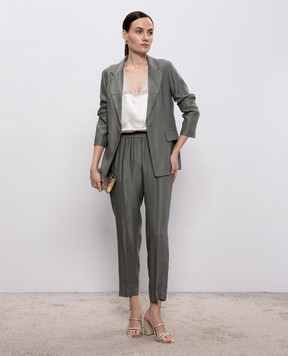 Peserico Бежевый топ с цепочкой мониль E0811801514