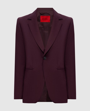 Max & Co Бордовый жакет с шерстью MCOCAMERA