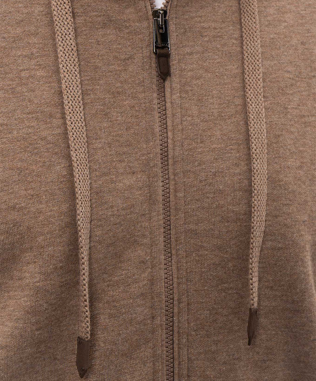 Canali Коричневая спортивная куртка MJ02454T0968 изображение 5