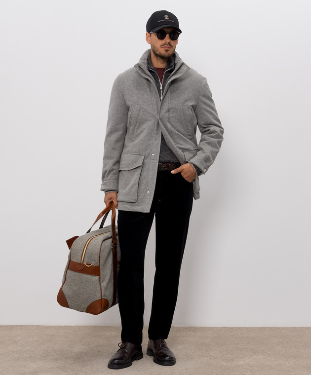 Brunello Cucinelli Футболка бордового цвета M0B138440 изображение 2