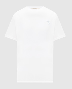 Trussardi Белая футболка с принтом эмблемы G0568000127NMTS14J02