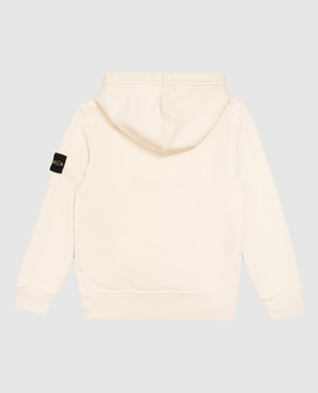 Stone Island Дитяче бежеве худі з патчем логотипа L2S166100008S042568