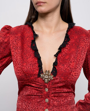 CelesteG Золотиста брошка з трояндами 2186