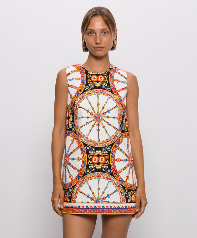 Dolce&Gabbana Топ в брендовий принт F7BZ0TGDDTD зображення 3