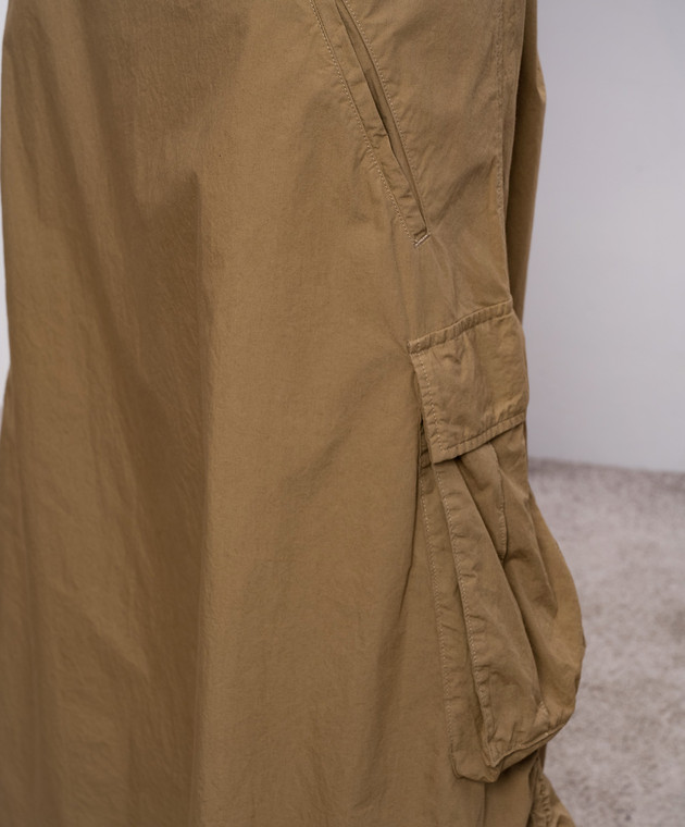 Y`S Yamamoto Коричнева сукня-карго YKD18016 зображення 5