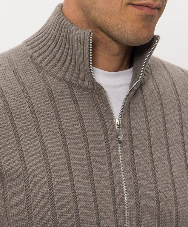 Brunello Cucinelli Сірий кардиган M22506006 зображення 5