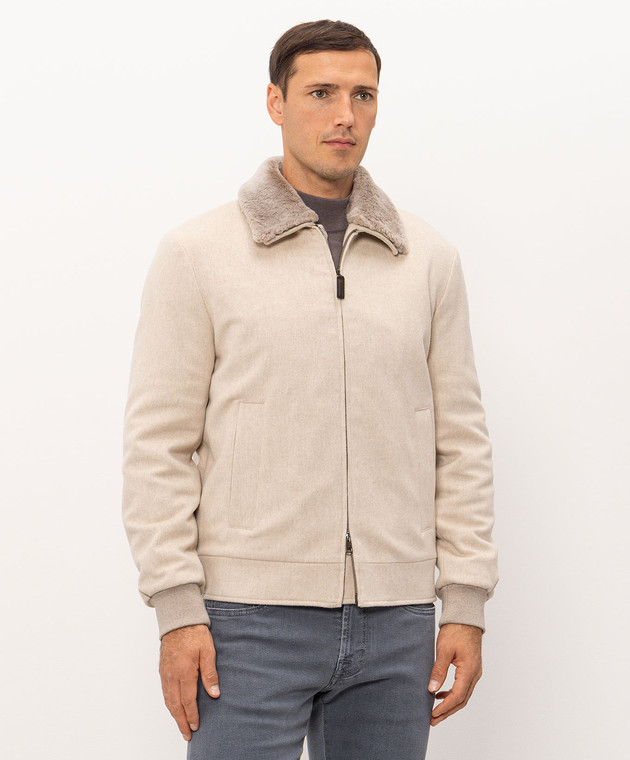 Cashmere&Whiskey Бежева куртка U636I26 зображення 3