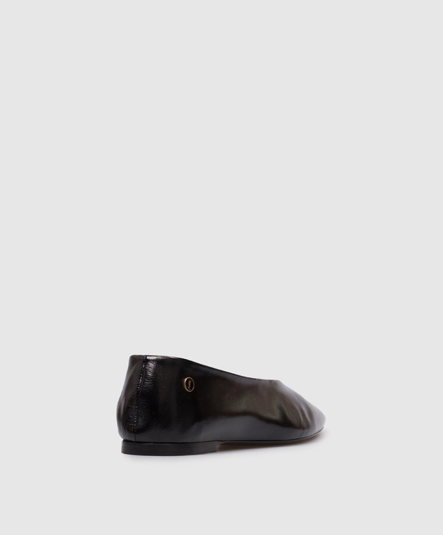 Saint Laurent Чорні шкіряні балетки SAO 860600AAEHF зображення 3
