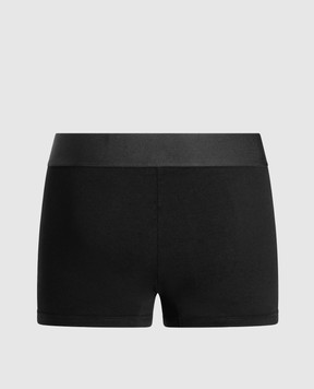 Dolce&Gabbana Черные трусы-боксеры с узором логотипа M4F34JONP20