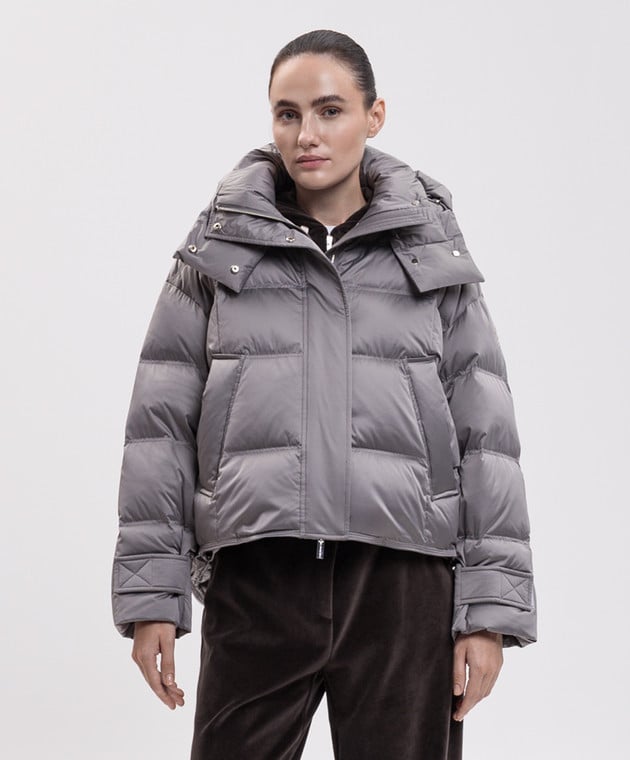 Be Florence Серый пуховик BE2616 изображение 3