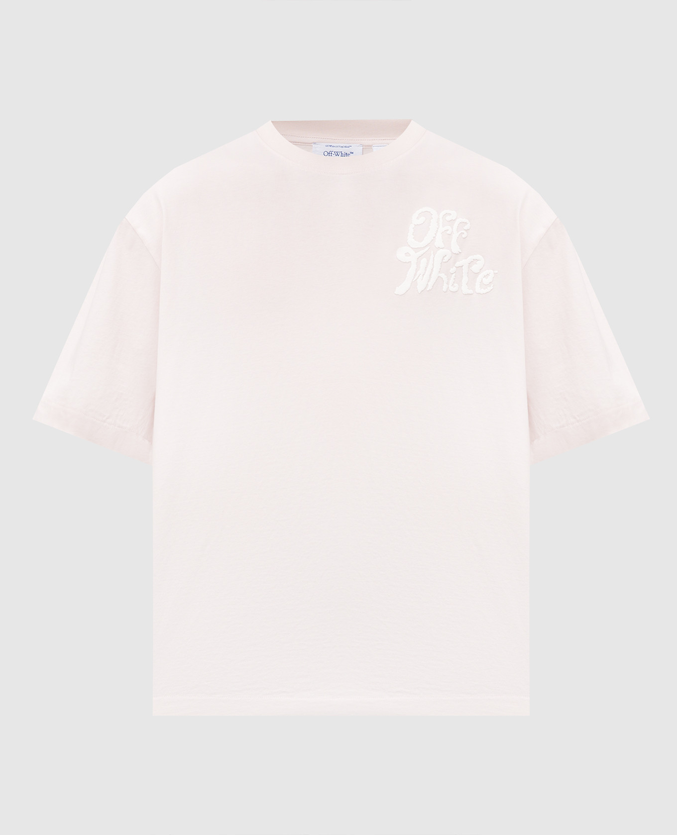 Розовая футболка с принтом логотипа