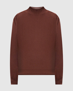 Peserico Коричневий гольф з вовни S99425F1809770