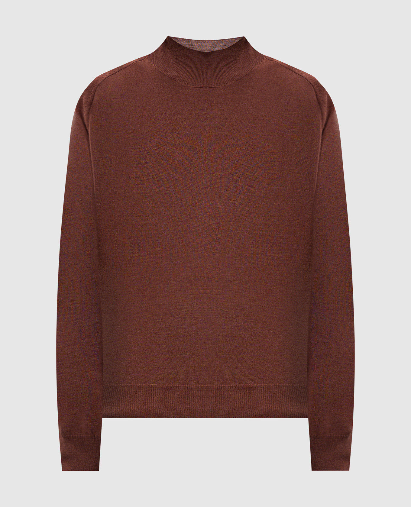 Коричневый гольф из шерсти