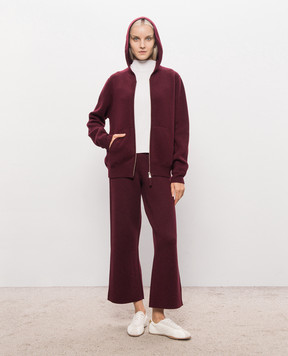 Allude Бордова спортивна куртка з вовни і кашеміру 26537610
