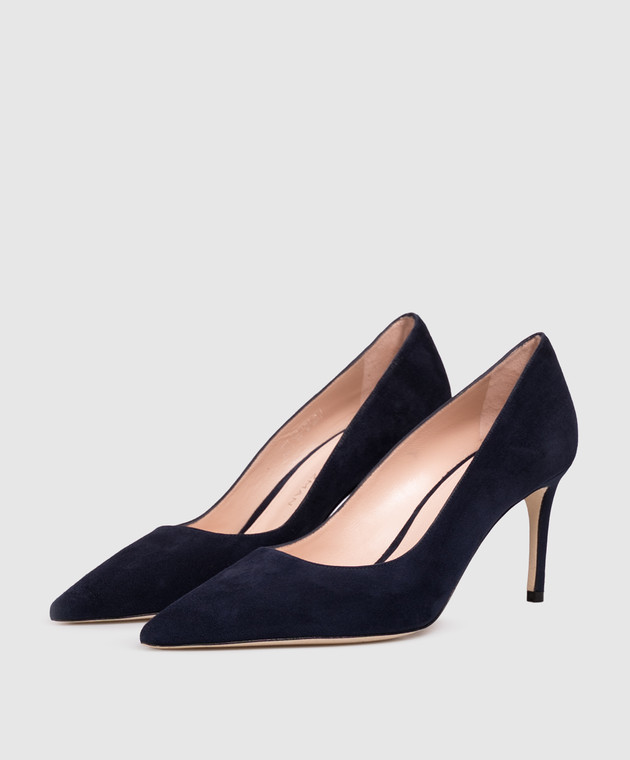 Stuart Weitzman Синие замшевые туфли POWER SK327 изображение 2