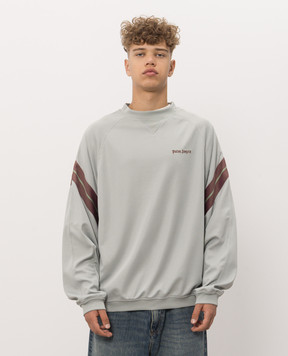 Palm Angels Зеленый свитшот с вышивкой логотипа PAMBF001FB001