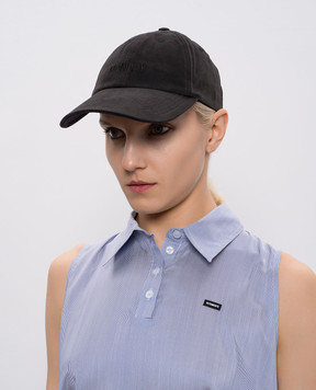 Vetements Черная кепка Monday с логотипом UE76CA325Bw